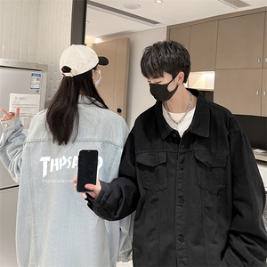 牛仔夹克男大码牛仔外套男茄克 NJ77007-P60加绒款-P75图片