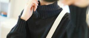 休闲/淑女2024年秋季常规款通勤套头单件长袖高领马鞍肩毛衣图片