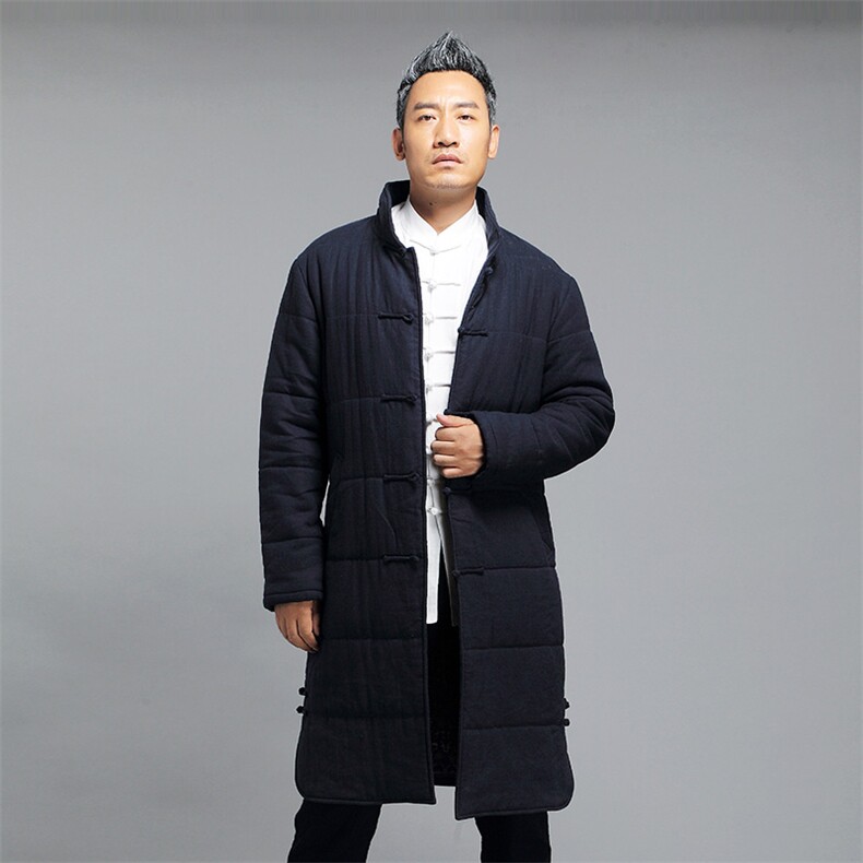 冬季风男棉衣加厚中长款唐装男中式棉服立领棉服8652-P180,男装棉衣,星座1105-3