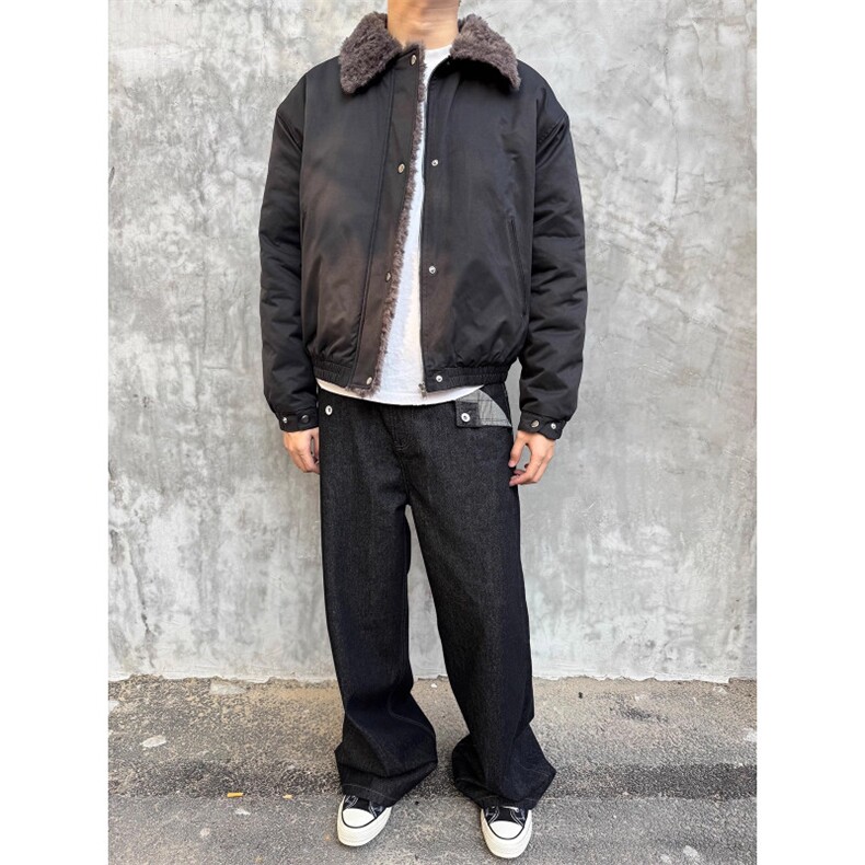 白羚羊棉衣外套休闲韩版棉袄上衣D328-MY996-P128,男装棉衣,电商D328