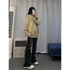 美式hiphop牛仔裤修身直筒微喇叭裤，男装牛仔裤，星座310A-4