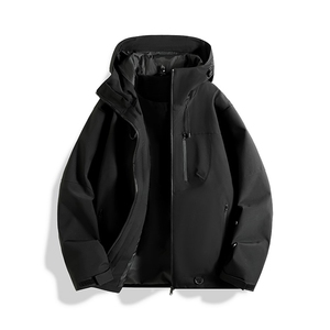 新款男女高品质户外登山服青少年学生冲锋衣夹克外套HS6633-P80图片