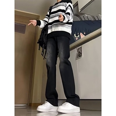 男美式高街微喇牛仔裤男高个子直筒裤潮513ACK2776P32，男装牛仔裤，星座513A