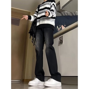 男美式高街微喇牛仔裤男高个子直筒裤潮513A CK2776 P32图片