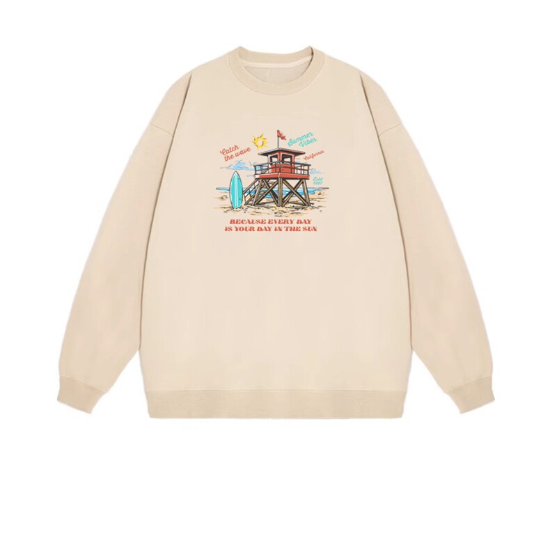 2025年秋季时尚百搭通勤简约休闲圆领，女装卫衣/绒衫，花可