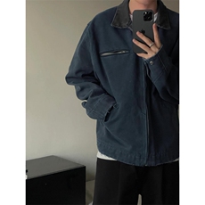 【有货】底特律工装外套男款潮牌高级感拼接夹克JK7704LL-特P68，男装夹克，星座1007（原301D）