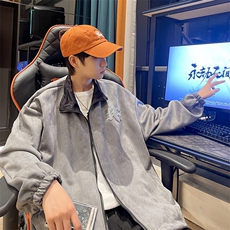 秋装新款麂皮绒夹克外套男休闲鹿皮夹克J2201*P100控128，男装夹克，星座227-2