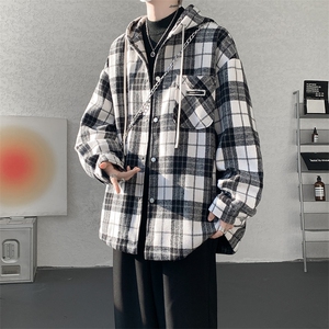 夹克男秋冬季新款港风宽松加厚泥料外套上衣JK713-P68图片
