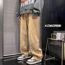 2024秋季潮牌直筒宽松裤脚拉链街头牛仔裤313A-1-NZ016-P70控88，男装牛仔裤，星座808A-1