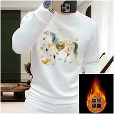 1506-1/WF1671/P37红色本命年卫衣红色男女百家姓新年保暖衣服，男装棉衣，星座1506-1
