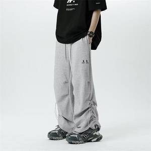 美式高街痞帅时尚长裤新款直筒运动裤男士宽松休闲裤KK274-P36图片