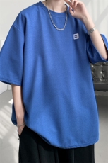 8XL-M重磅！特大码T潮牌上衣男中性华夫格短袖T恤DX304P25控39，男装T恤，电商D206-1