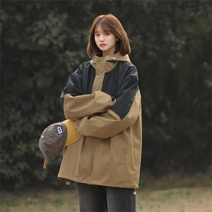Cityboy情侣 时尚连帽冲锋衣外套夹克 团体班服图片
