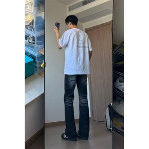24年新款复古水洗磨破修身牛仔裤X1002-1-NZ2401-P60图片