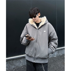 冬季美式复古座山雕棉服外套男女款连帽工装加厚夹克M9089/P130图片