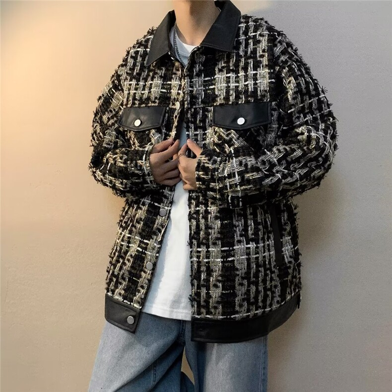 青春流行男春季夹克文艺潮外套W923475图片