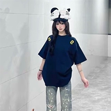 万针全刺绣工艺抖音得物高品质260克重磅纯棉双纱美式高街短袖T恤，男装T恤，电商A486