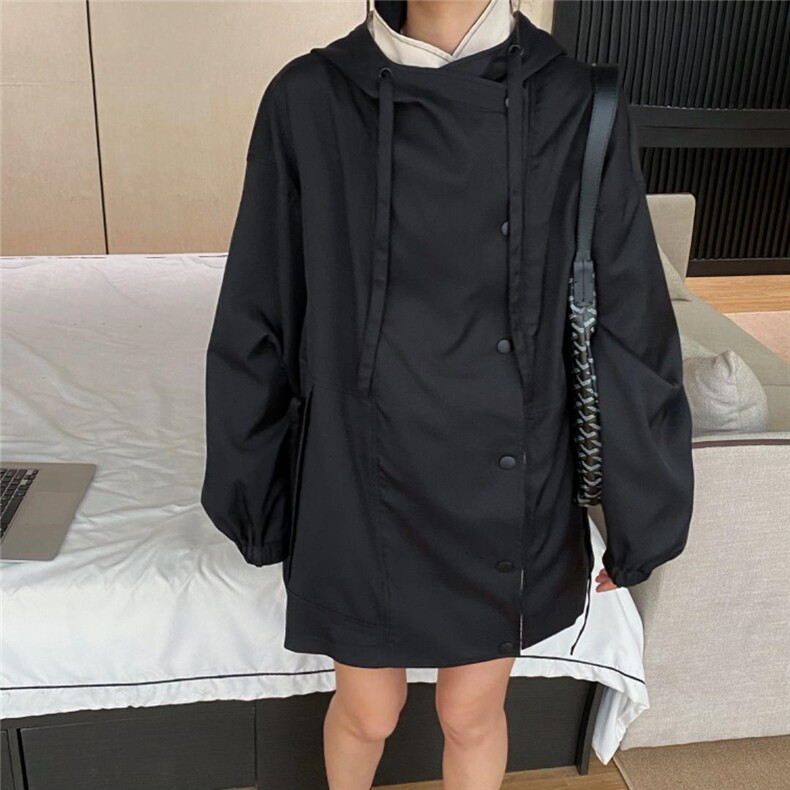 风衣，女装风衣，mo cha dan