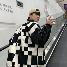 潮流夹克潮男春季棒球领夹克双层植绒刺绣JW1123P55，男装夹克，星座1116-2