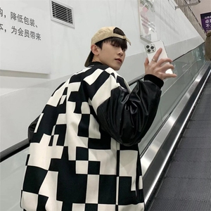 潮流夹克潮男春季棒球领夹克双层植绒刺绣JW1123P55图片