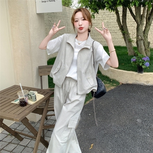 数据好 现货 马甲工装裤套装2045P155K228图片