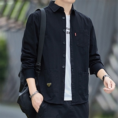 YScs25男士2023年夏季新款百搭衬衫男短袖商务休闲衬衣男P50，男装衬衫，电商B360