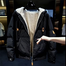 皮标连帽座山雕羽绒服连帽保暖羽绒服ygm558-TP175，男装夹克，电商A089-1