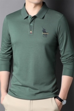 2023年春款男士上衣POLO长袖T恤P55，女装T恤，电商D223-1