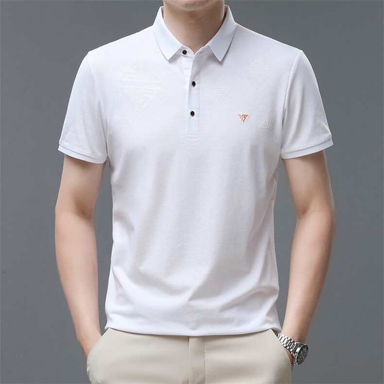 男士短袖夏季休闲t恤百搭polo衫中年爸爸夏装上衣QP1626-P57,男装Polo衫,星座1105-3