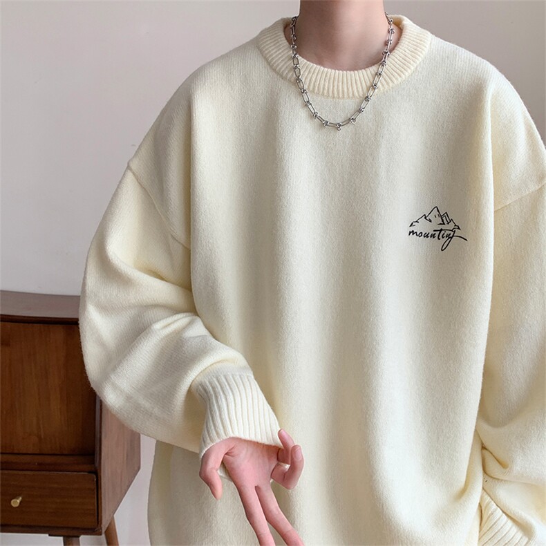 图案注册现货450克低退货广东自家工厂高品质北极绒毛衣MY241控78，男装针织衫/毛衣，电商B219A