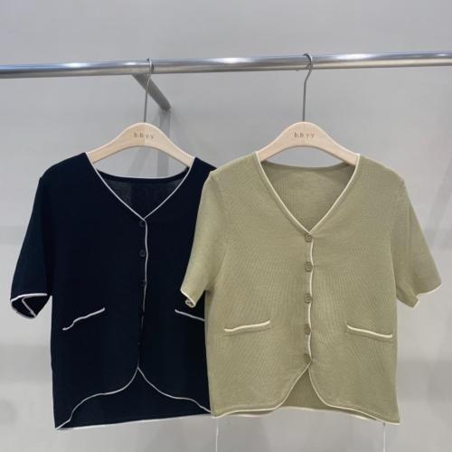 新品丝麻针织开衫,女装,BAIBIANYIYI