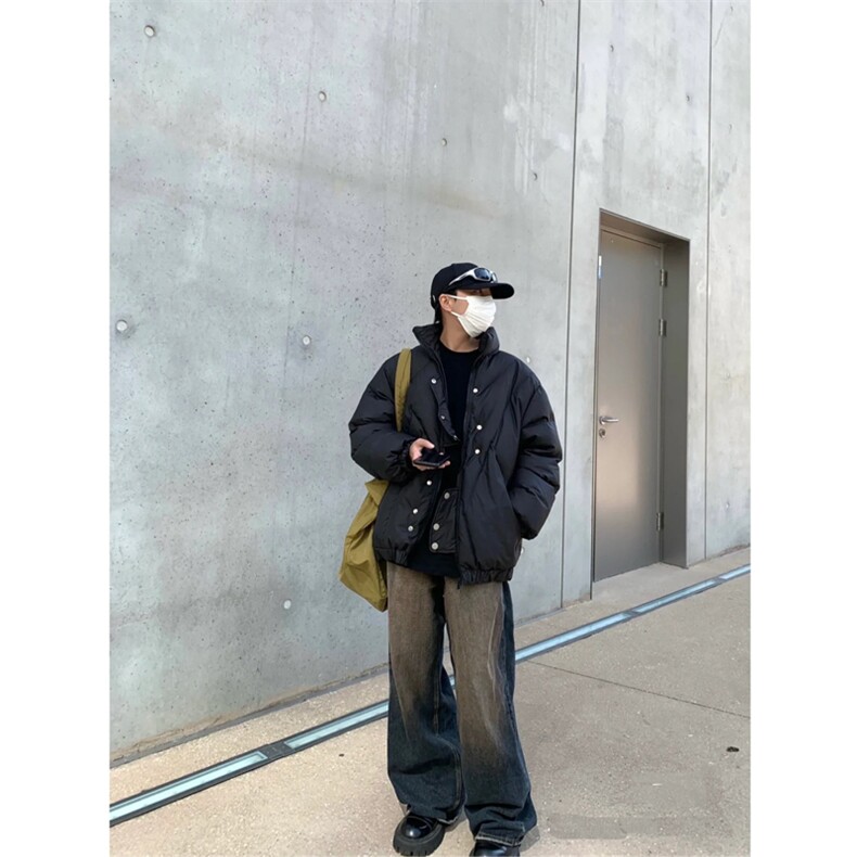 新款潮流宽松学生男装棉袄外套棉服男款Y1122-P105图片