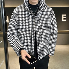 保暖羽绒服男2025冬季新款时尚帅气面包服男士外套B317/1825/P185，男装羽绒服，电商B317
