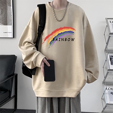 麂皮绒卫衣男大码重磅长袖t恤男JW81064-P35，男装卫衣，电商A040