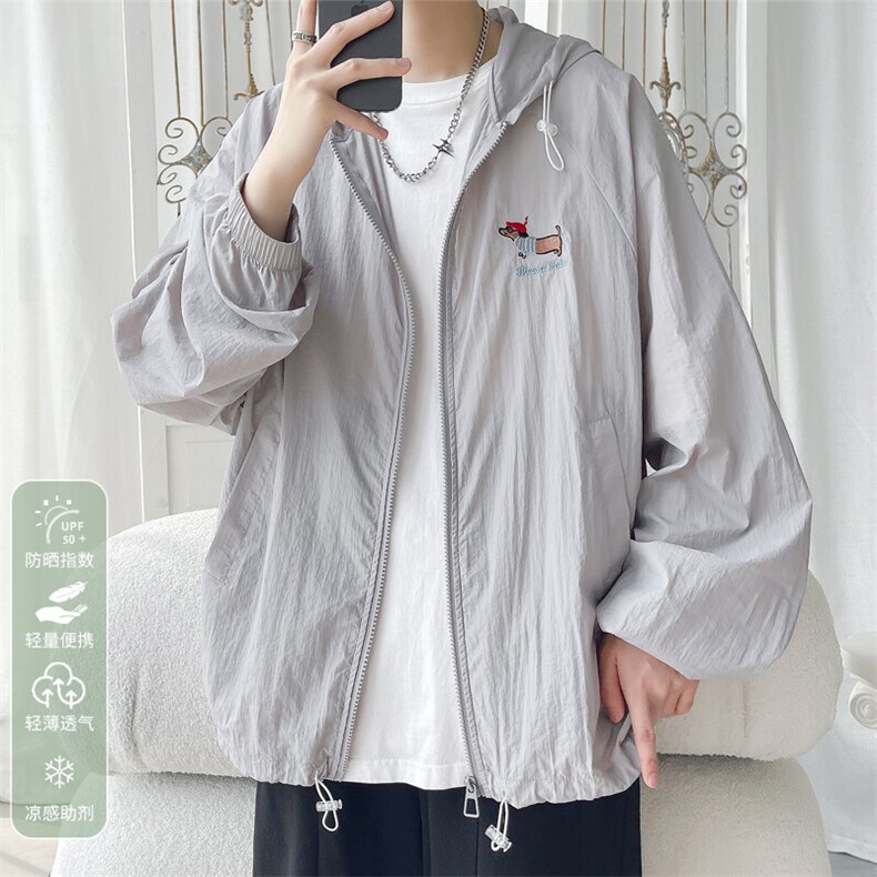 2025夏季新款旋律风车大码UPF50+防晒衣M-5XHS25454-特P35,男装夹克,电商A022