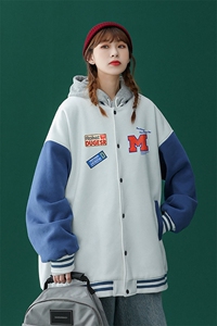 中性风 2023秋季新款港风潮牌印花设计感棒球服夹克G89p65控--78图片
