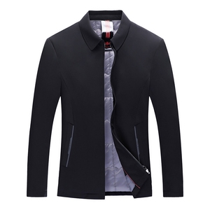 秋冬季男可卸内胆棉衣翻领棉服中年休闲爸爸装外套ZL32131-P190图片