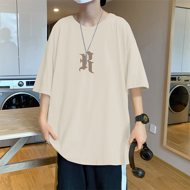 T650新品重磅全棉短袖T恤男情侣大体恤oversize衣服,男装T恤,星座304A-1