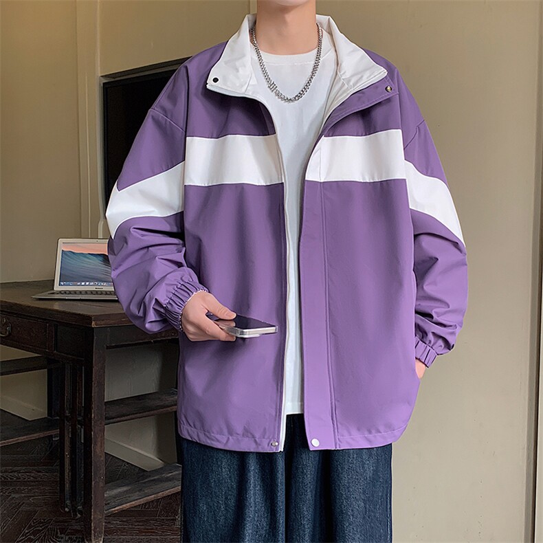新款现货户外双面穿立领夹克男冲锋衣外套JK901-P75,男装夹克,星座1204-3