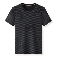 时尚潮流款短袖T恤男印花上衣夏季青年中年百搭休闲体恤衫夏装，男装T恤，电商B212（原钱塘6029）