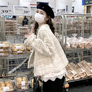冷淡系小个子米白色小香风外套女2023秋新款法式名媛气质流行上衣图片