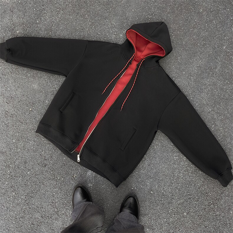 重磅拼色男女连帽卫衣特P58M-3XL,男装卫衣,电商B325