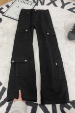B221美式ins高街暗黑宽松直筒洗褪工装牛仔裤LK25437-P75控98，男装牛仔裤，电商B221