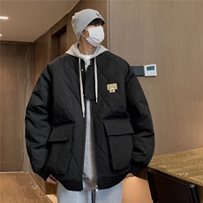 冬季2025新款港风男棉衣棉服青少年情侣装冬装男女外套S273-P118，男装棉衣，电商A233-1