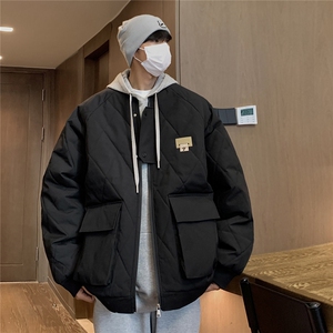冬季2025新款港风男棉衣棉服青少年情侣装冬装男女外套S273-P118图片