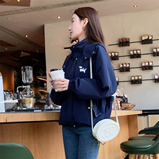 2023秋季短外套女时尚潮流单件长袖通勤宽松拉链夹克，女装短外套，梦懿尔