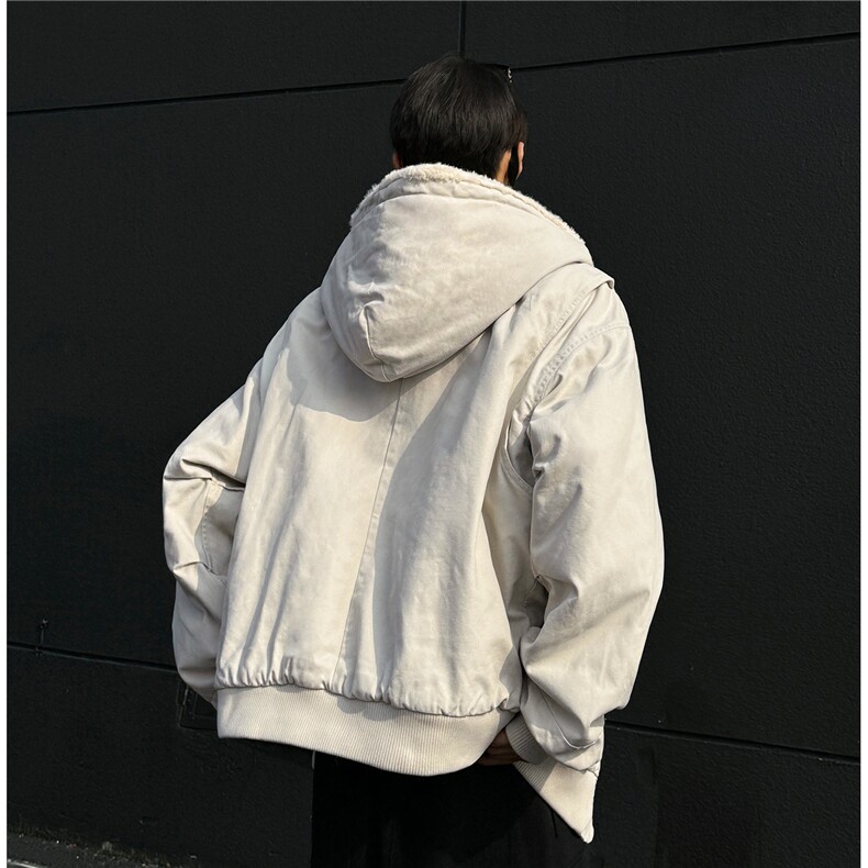冬复古cleanfit座山雕冬季加绒加厚外套男工装棉服夹克D380P118,男装夹克,电商A335-1（原A458）