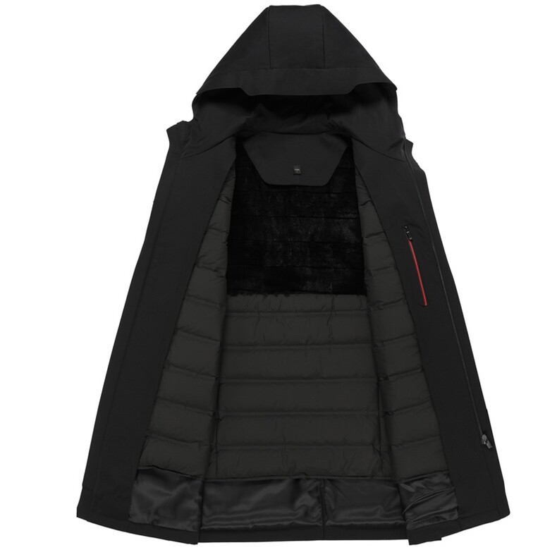 羽绒服男中长款可脱卸羽绒内胆中年男士爸爸装外套SFT81528-P360,男装羽绒服,电商B212（原钱塘6029）