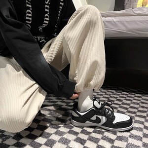 潮流百搭抽绳灯芯绒聚酯纤维1001-特批35,男装休闲裤,星座718-1