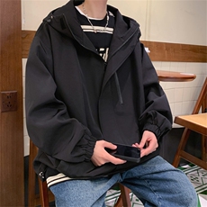 JK101/P65春装新款现货防水冲锋衣外套男纯色潮宽松大码夹克男，男装夹克，电商基地A050